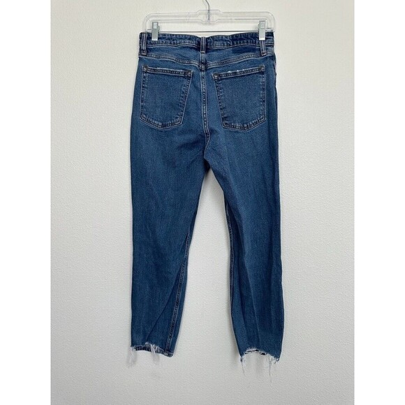 Abercrombie Women's Curve Love Jeans Mom High Rise Medium Wash Distress Sz 28 - Picture 6 of 7